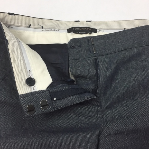 BCBGMaxAzria Blue Denim Carla Slim Flare Trouser - Picture 7 of 8